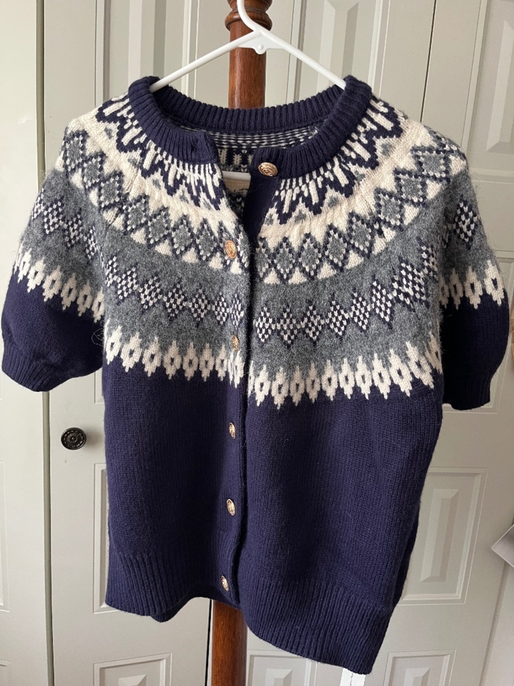 Navy cardigan sweater NWT XL